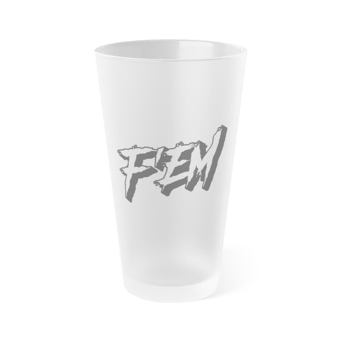 "tengo sed" Pour me a cold one - Frosted 16oz Pint Glass