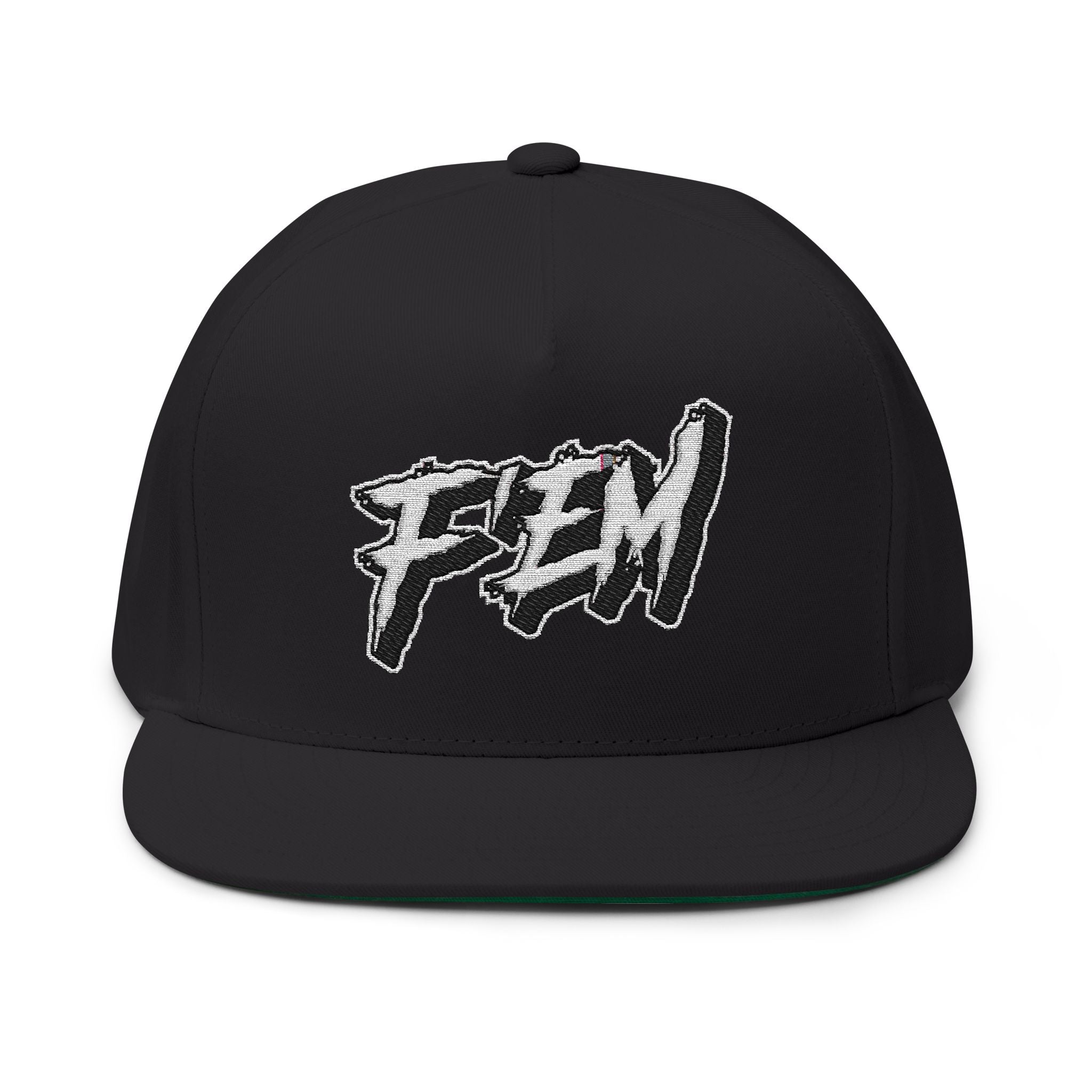 F'EM Embroidered Flat Bill Cap