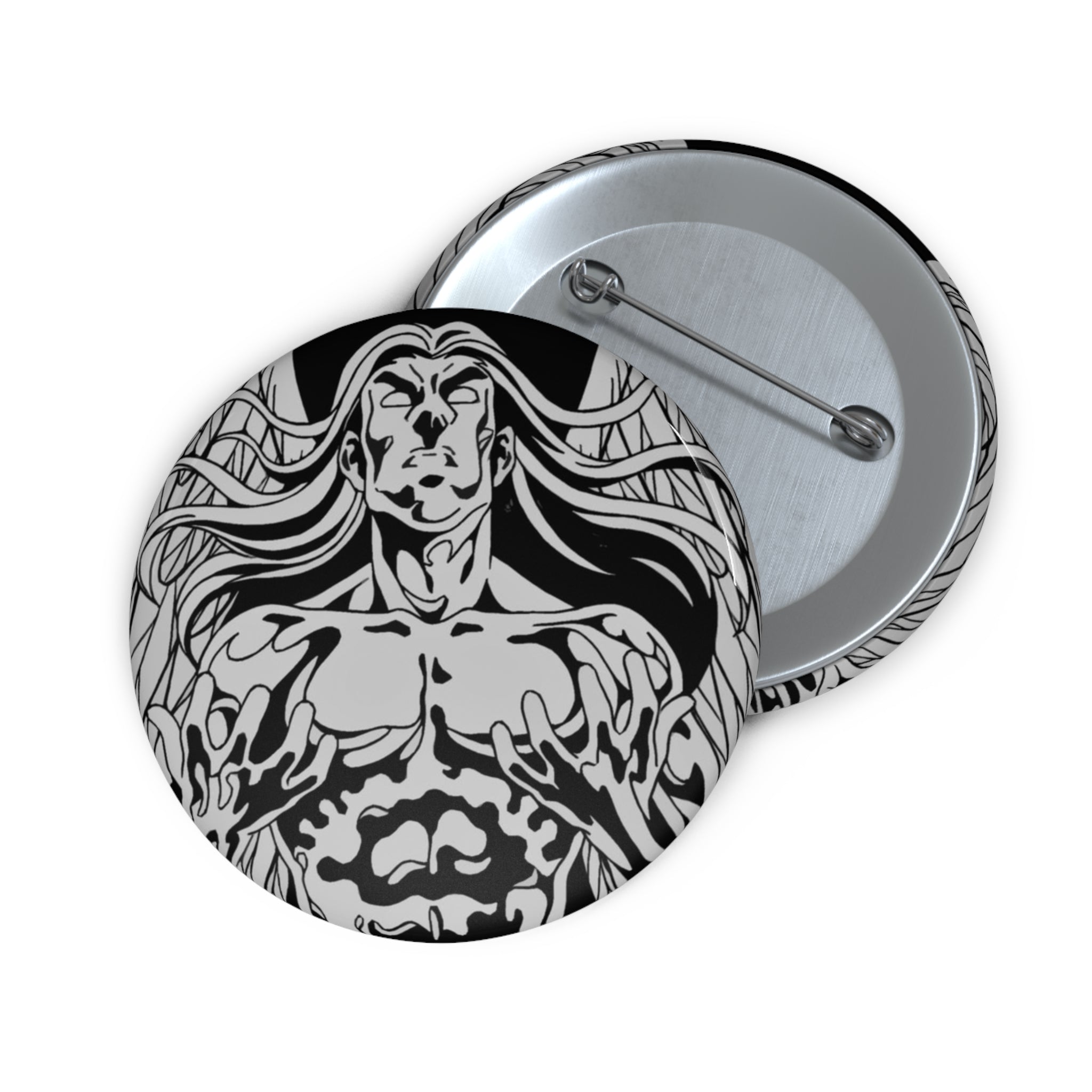 The Rising Saint Pin Button — Rise up!