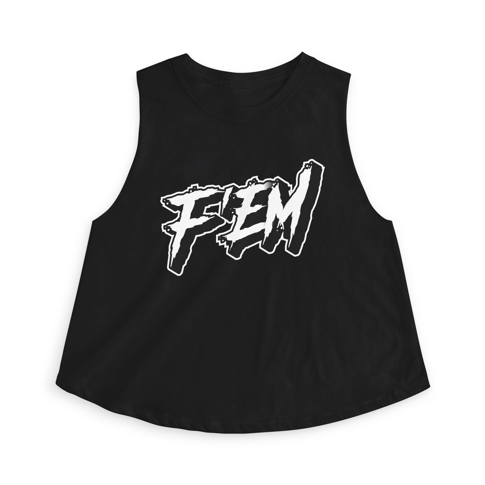 F'EM Crop Top — the B.B is here, Women's Muscle Tank